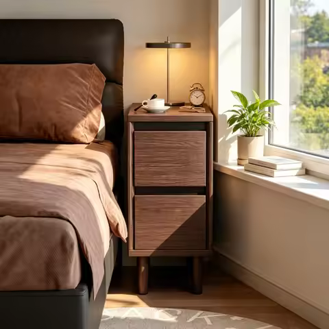 Nordic Bedside Table Home Storage Cabinet Bedroom Bedside Floor Storage Cabinet Nightstands for Bedr
