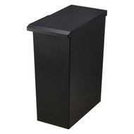 [特價]【日本Risu】TOSTE簡約設計風格按壓雙開型分類垃圾桶30L-黑色