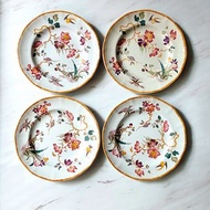 英 國 百 年 名 瓷 Wedgwood • Devon Rose 草花陶瓷餐盤