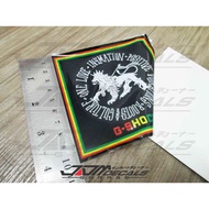 G-Shock In4mation Rasta Window Decal Sticker