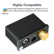 Pcbfun Xz-U101 Linear Headphone Amplifier Stereo RCA Audio Amplifier for 3.5mm/6.35mm Headphones DC 