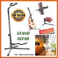 Stand Gitar Long Neck Guitar Holder Stan Tempat Display Duduk Penyangga Dudukan Bass Bas Gitar Elekt