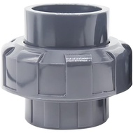 40mm x 40mm PVC Pipe Fitting Union Connector Solvent Socket, Grey Plumbing Straight Joint Quick Conn