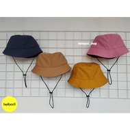 Children's Bucket Hat with/ Strap Plain Children's Bucket Hat with Strap Kids Hat Baby Hat