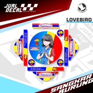 INDOMARET  - Stiker Sangkar Burung Lovebird Decal Tebok Love Bird Batman Pleci Custom Variasi