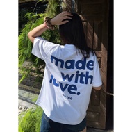 SLOGAN Form BOXY Unisex White T-shirt - de tée