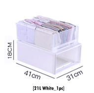 Locaupin Multipurpose Wardrobe Clothes Stackable Plastic Storage Box Drawer Storage Box Underwear Bo