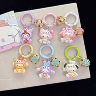 Sanrio Cartoon Keychain Drum Bell Student Bag Charm