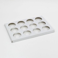 PINAKAMURA 6" x 9" x ½" 1oz Cupcake Holder 12s Baking Cakes Pastries Brownies Breads Packaging Boxes