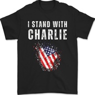 I Stand With Charlie, Charlie Kirk Memorial True Patriot 1993-2025 Rip T-Shirt