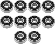 Briny River R4A-2RS Ball Bearings with Rubber Seal 1/4" x 3/4" x 9/32" Steel Bearing Pack of 10
