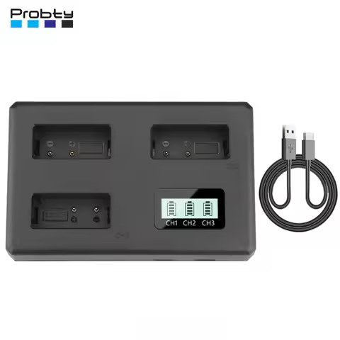 LP-E17 Triple Slot Battery Charger LP-E17 Charger for Canon EOS RP R50 R10 R8 M3 M5 M6 200D 200DII 7