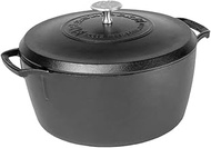 Lodge Blacklock Cast Iron Triple Seasoned 5.5 QT Dutch Oven BL02DO