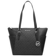 Michael Kors Charlotte Tote In Signature Canvas Black 35T0SCFT3B