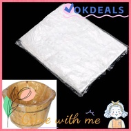 OKDEALS 90PCS Bath Basin Bags, 55*65cm Plastic Disposable Foot Tub Liners,  Foot  SPA Thicken Foot C
