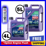 Liqui Moly SYNTHOIL ENERGY 0W-40 / 0W40 (4L or 1Lx4, 5L or 1Lx5) optional Engine Flush (2678) and Oil Filter