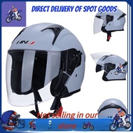 Cool helmet ♞HNJ Helmet Motor Motorcycle Double Visor Dual Open Face Motosikal 100 Original☆