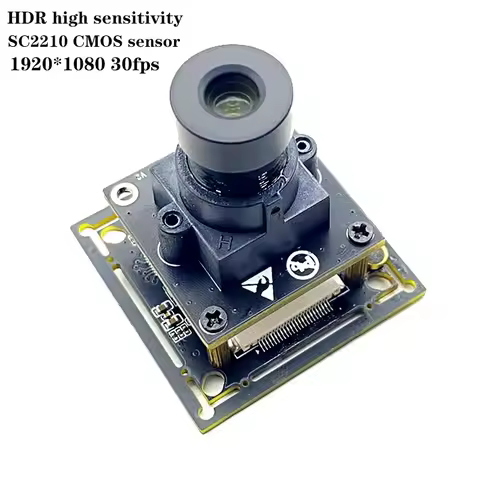 High Sensitivity 2MP SC2210 Sensor USB Camera Module Fixed Focus 60FPS Webcam for PC/Laptop