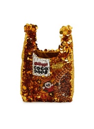 ANYA HINDMARCH MINI COCO POPS SEQUINED RECYCLED SATIN TOTE BAG