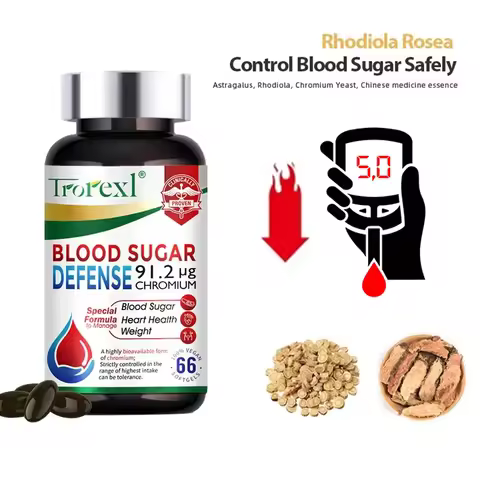 Blood Sugar Defense Diabetes Capsule for Cardiovascular Heart, Sugar Metabolism, Maintain of Normal