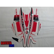 MERAH Yamaha F1ZR Caltex Black-Red Motorcycle Striping Sticker