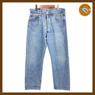 【Direct from Japan】1990s USA-made Levi's 501 denim pants, light blue (men's W33 L32), pre-owned.