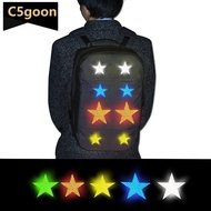 C5GOON 6Pcs Car Reflective Sticker Star Shape Self Adhesive Safety Warning for Truck Motorcycle Trai