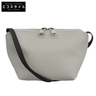 Herve Chapelier 皮革奢華單肩包 XS，成色極佳，女士，乳白色，2797GP [二手]