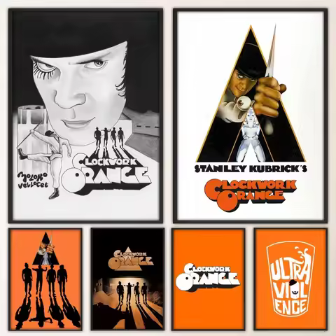 A Clockwork Orange Poster Fancy Poster Wall Sticker for Living Room Bar Vintage Decorative Painting 