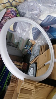 CERMIN BULAT HIASAN DINDING (GOLD/BLACK )