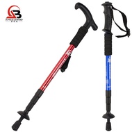 tongkat kaki tongkat kaki 4 Jungle Leopard Aluminum Alloy Retractable Walking Mountaineering Outdoor