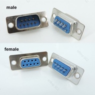 9 pin 9 core DB9 male female connector head Wire bonding type RS232 serial port mount plastic housin