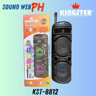 KINGSTER KST-8812 Bluetooth and Wireless speaker 8.5*2inch with Wireless Mic