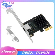 2.5G PCI-E to RJ45 Network Card RTL8125B Chip 100/1000/2500Mbps Ethernet LAN Adapter PCIe X1 PC Wire