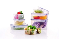 LocknLock PP Microwave Airtight Stackable Classic Food Container 7P Set HPL818CS7