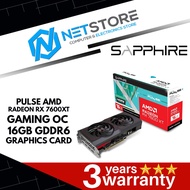 SAPPHIRE PULSE AMD RADEON RX 7600XT GAMING OC 16GB GDDR6 GRAPHICS CARD - SAP-11339-04-20G