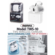 REMAX (Model: TWS-10) TWS Wireless Earbuds (With Charging Case)