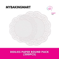 Mybakingmart Doily Paper Doilies Dolly Paper for Dessert - Kertas Dolly 200pcs