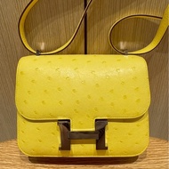 HERMÈS Mini Constance鴕鳥皮