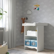โต๊ะเปลี่ยนผ้าอ้อม/ชั้นหนังสือ 60x80x103 cm, ขาว Changing table/bookshelf, white 60x80x103 cm For Baby