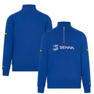 2024 Newest F1 Racing Suit + Ayrton Senna Legacy F1 Softshell Jacket + Spring Men&Women Long Sleeve 