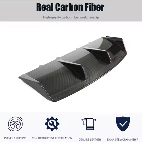2019-2024 For Porsche Taycan 9J1 Turbo S Dry Carbon Fiber Rear Diffuser Lip Spoiler Body Kit Exterio