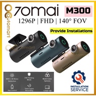 70mai M300 Full HD Car Dash Cam Recorder DashCam 1296P 140 FOV App Control Parking Mode