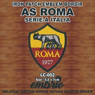 LC-002 PATCH EMBROIDERY LOGO AS ROMA ITALY LEAGUE EMBLEM EMBROIDERY LEAGUE CALCIO ITALY SERIE a - 5x