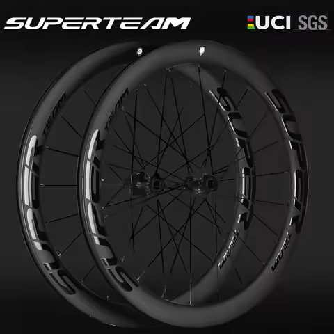 Superteam Classic Road bike UD Matte 100% Carbon fiber Disc Brake AT9 Wheelset,700c 50mm wheel For R