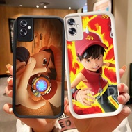 DJ-12 Boboiboys Silicone Casing black and white for OPPO Realme Narzo A3X Real A79 A5i C35 50A A5 A3