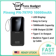 Pineng PN797PD | PN798PD | PN799PD 10000mAh 20000mAh 30000mAh 22.5W Fast Charging with build in cabl