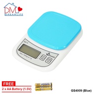 [1KG] LCD Display Electronic Kitchen Scale (GS4009-Blue)