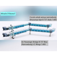 Air Passanger Bridge B 737 Blue (Narrowbody) JC Wings 1:400