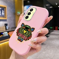 Case For Samsung A25 5G A24 A23 5G A20 A30 M10s M34 F34 5G Tiger Head Silicone Phone